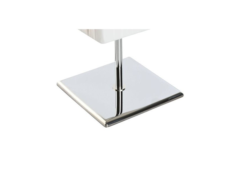 Настолна лампа Home ESPRIT Бял Сребрист полиетилен Желязо 50 W 220 V 15 x 15 x 43 cm