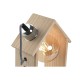 Настолна лампа Home ESPRIT Кафяв Сребрист Естествен Дървен Бор 50 W 220 V 18 x 10 x 25 cm