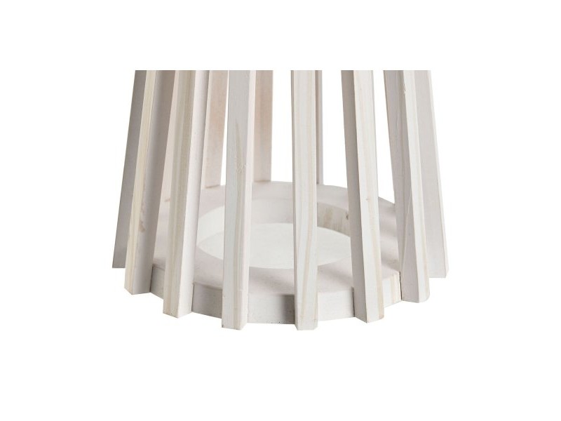 Настолна лампа Home ESPRIT Бял Дървен 50 W 220 V 30 x 30 x 61 cm