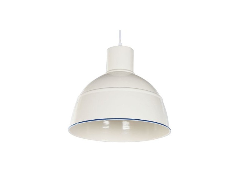 Полилей Home ESPRIT Син Бял Метал 50 W 32,5 x 32,5 x 30 cm