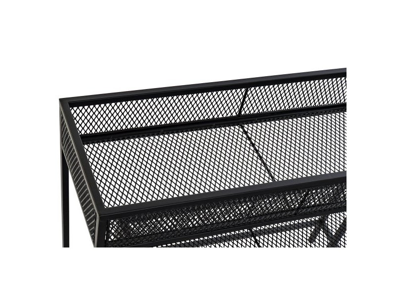 Комплект саксии Home ESPRIT Черен Метал 70 x 25 x 60 cm