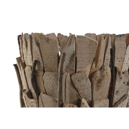 Комплект саксии Home ESPRIT Кафяв Дърво от пауловния 35 x 35 x 45 cm (2 Части)