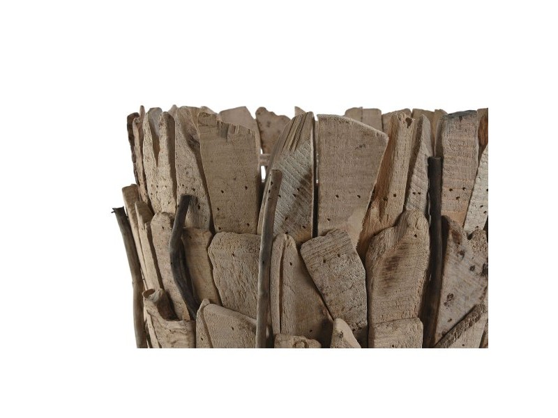 Комплект саксии Home ESPRIT Кафяв Дърво от пауловния 35 x 35 x 45 cm (2 Части)