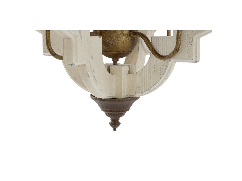 Полилей Home ESPRIT Бял Бронз Желязо Ела 40 W 63 x 63 x 74 cm