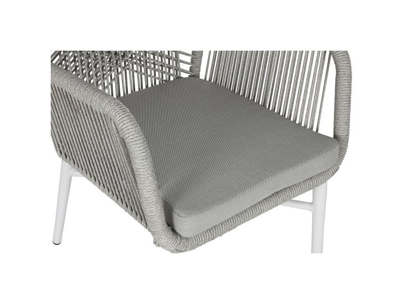 Градинско кресло Home ESPRIT Бял Сив Алуминий синтетичен ратан 57 x 63 x 84 cm Градинско кресло Home ESPRIT Бял Сив Алуминий синтетичен ратан 57 x 63 x 84 cm