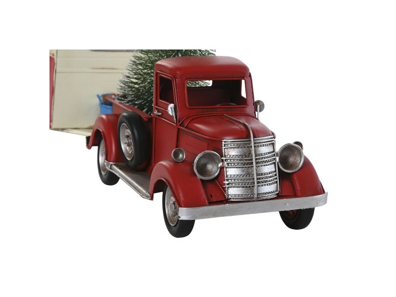 Коледна Украса Home ESPRIT Червен Караван 73 x 19 x 28,5 cm