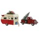 Коледна Украса Home ESPRIT Червен Караван 73 x 19 x 28,5 cm