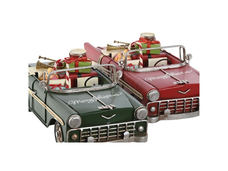 Коледна Украса Home ESPRIT Червен Зелен 37 x 15,5 x 12 cm (2 броя)