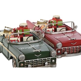 Коледна Украса Home ESPRIT Червен Зелен 37 x 15,5 x 12 cm (2 броя)