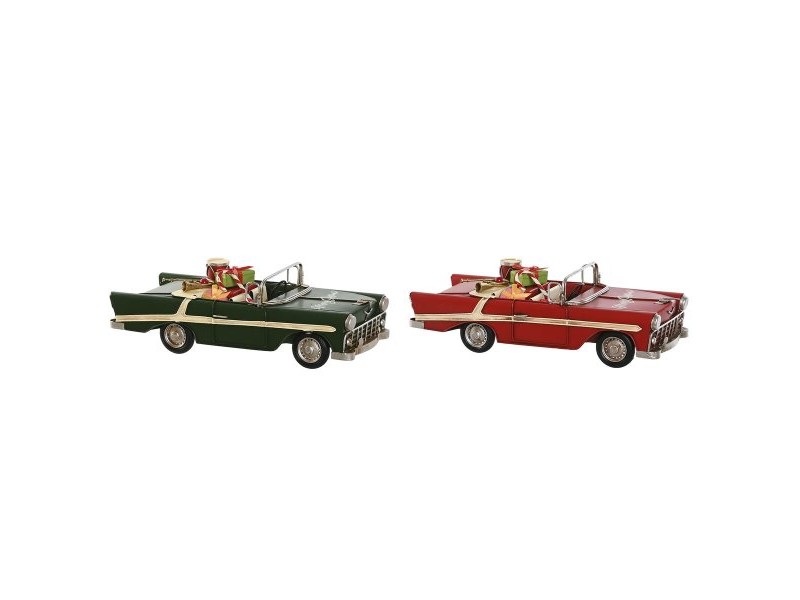 Коледна Украса Home ESPRIT Червен Зелен 37 x 15,5 x 12 cm (2 броя)