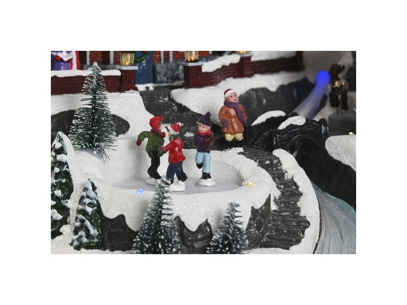 Коледна Украса Home ESPRIT Многоцветен Музикален 33 X 31 X 38 cm