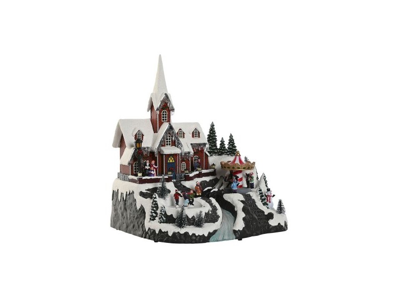 Коледна Украса Home ESPRIT Многоцветен Музикален 33 X 31 X 38 cm