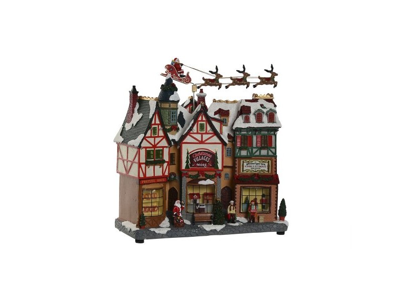 Коледна Украса Home ESPRIT Многоцветен Музикален 34 X 15 X 32 cm Коледна Украса Home ESPRIT Многоцветен Музикален 34 X 15 X 32 cm