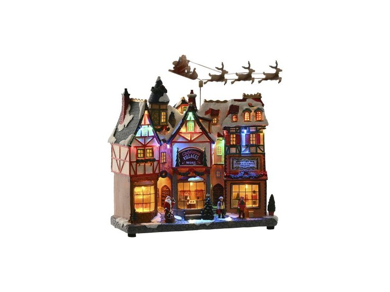 Коледна Украса Home ESPRIT Многоцветен Музикален 34 X 15 X 32 cm Коледна Украса Home ESPRIT Многоцветен Музикален 34 X 15 X 32 cm