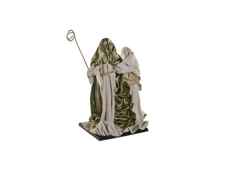 Рождествена Коледна Сцена Home ESPRIT Зелен Бежов 27 x 24 x 40 cm