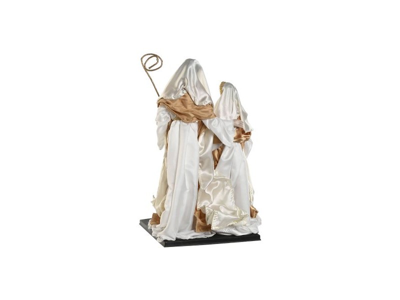 Рождествена Коледна Сцена Home ESPRIT Бял Златен 27 x 24 x 40 cm
