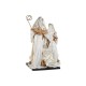 Рождествена Коледна Сцена Home ESPRIT Бял Златен 27 x 24 x 40 cm