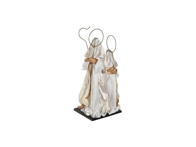 Рождествена Коледна Сцена Home ESPRIT Бял Златен 27 x 24 x 50 cm