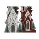 Коледна Украса Home ESPRIT Бял Червен 16 x 14 x 63 cm (2 броя)
