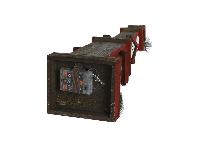 Коледна Украса Home ESPRIT Бял Червен 16 x 14 x 63 cm (2 броя)