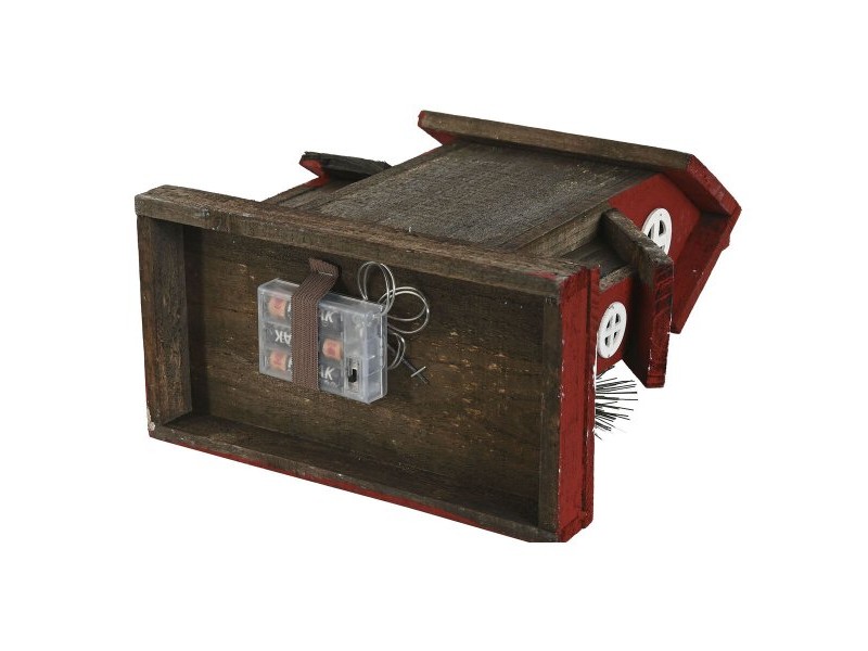 Коледна Украса Home ESPRIT Бял Червен 26 x 14 x 32 cm (2 броя)