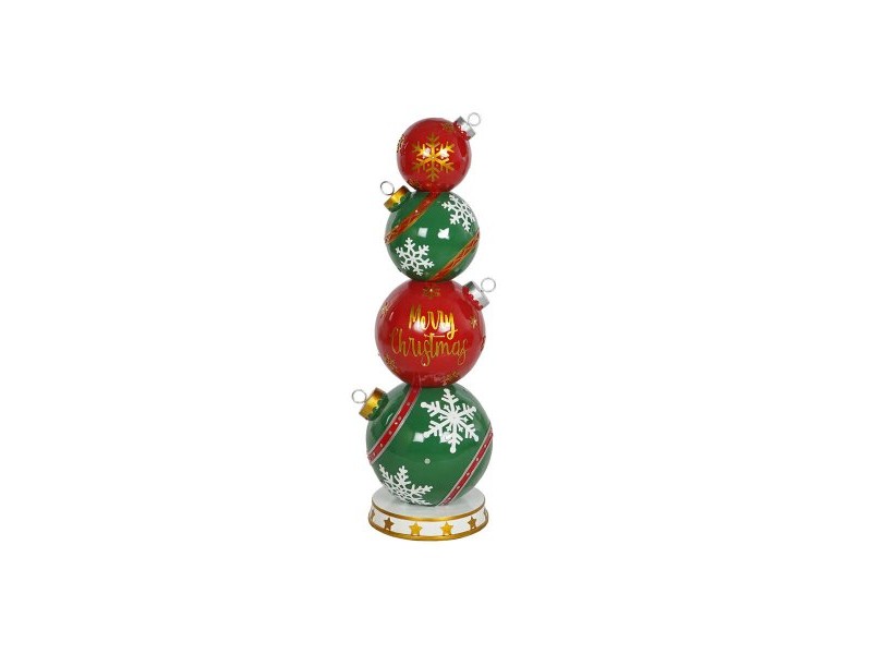 Коледна Украса Home ESPRIT Червен Зелен 35 x 35 x 108,5 cm