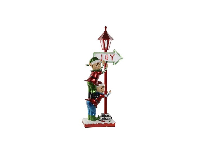 Коледна Украса Home ESPRIT Многоцветен Елф 35 x 28,5 x 81 cm