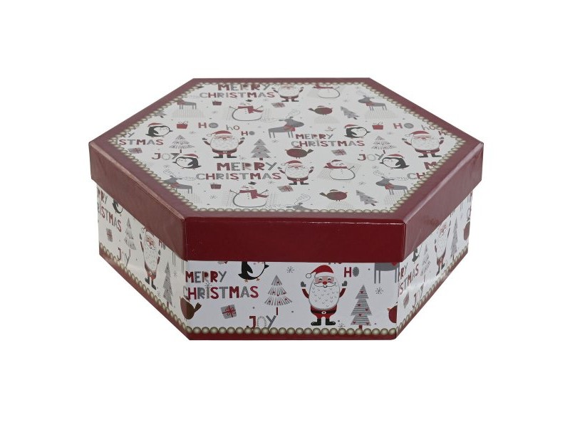 Коледни топки Home ESPRIT Бял Червен PVC (7 броя)