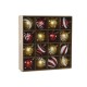 Коледни топки Home ESPRIT Червен Златен PVC 25 x 6 x 25 cm (16 Части)