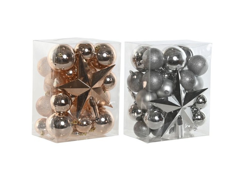 Коледни топки Home ESPRIT Златен PVC 20 x 13 x 26 cm (2 броя)