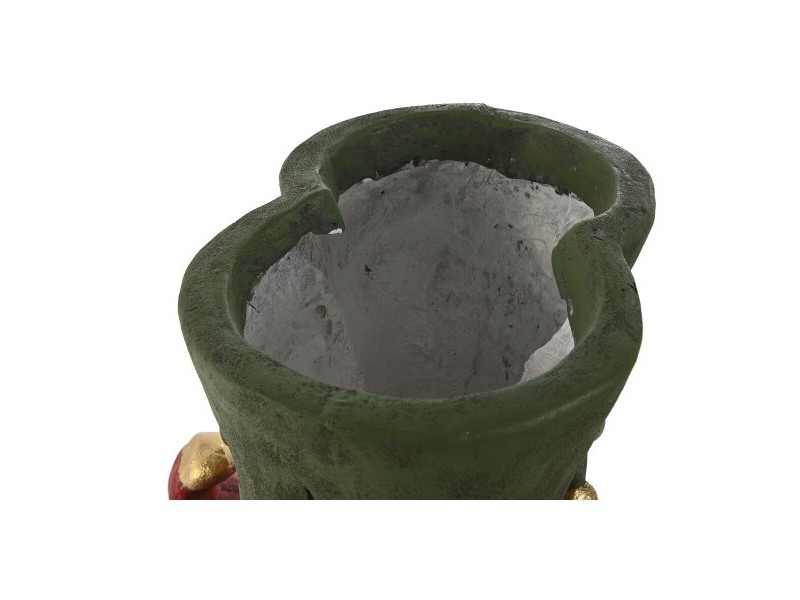 Саксия Home ESPRIT Червен Зелен Златен Магнезиев Елф 31,5 x 29 x 38 cm Коледа