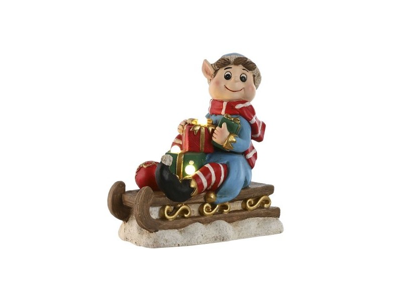 Коледна Украса Home ESPRIT Червен Зелен Многоцветен 33 x 18 x 35 cm