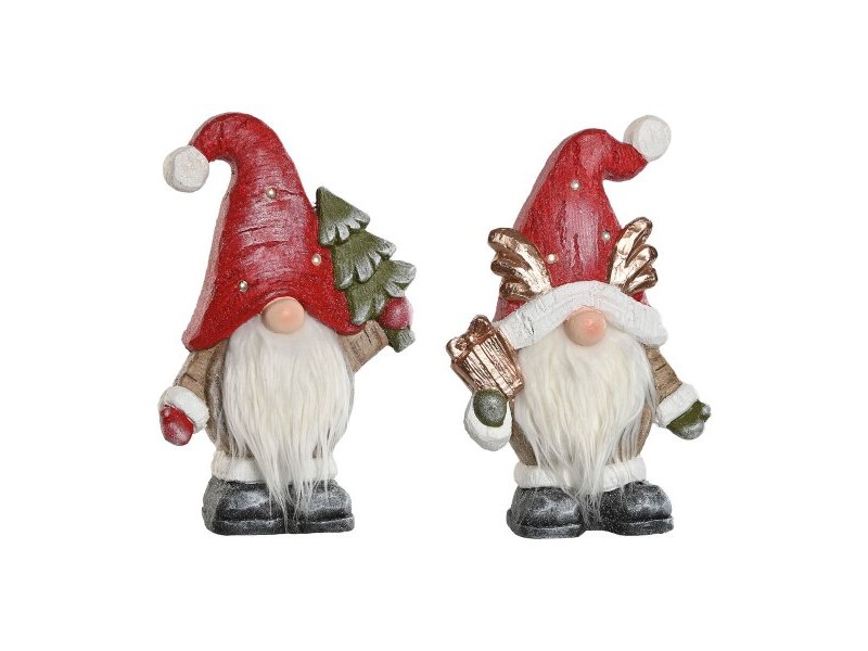 Коледна Украса Home ESPRIT Бял Червен Гном 25 x 11,5 x 38 cm (2 броя) Коледна Украса Home ESPRIT Бял Червен Гном 25 x 11,5 x 38 cm (2 броя)