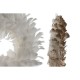 Коледен венец Home ESPRIT Бял Златен Перо 30 x 7 x 30 cm (2 броя)