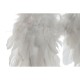 Висяща украса Home ESPRIT Бял Златен Перо 28 x 4 x 33 cm (2 броя)
