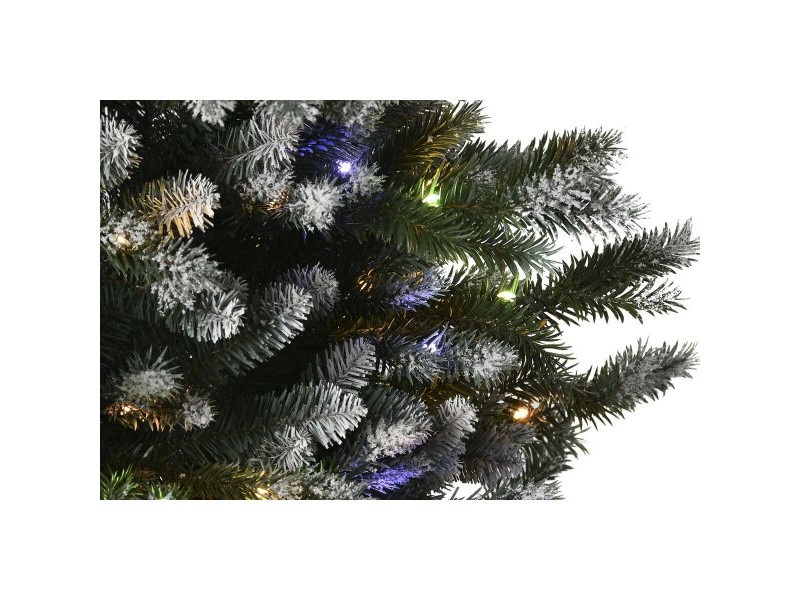 Коледно дърво Home ESPRIT Зелен Метал полиетилен Снежен 110 x 110 x 150 cm