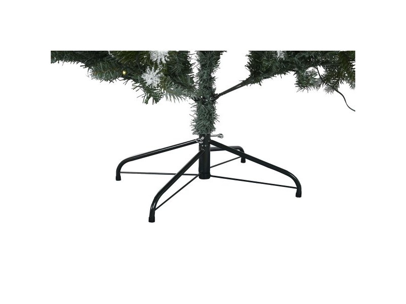 Коледно дърво Home ESPRIT Зелен Метал полиетилен Снежен 120 x 120 x 180 cm