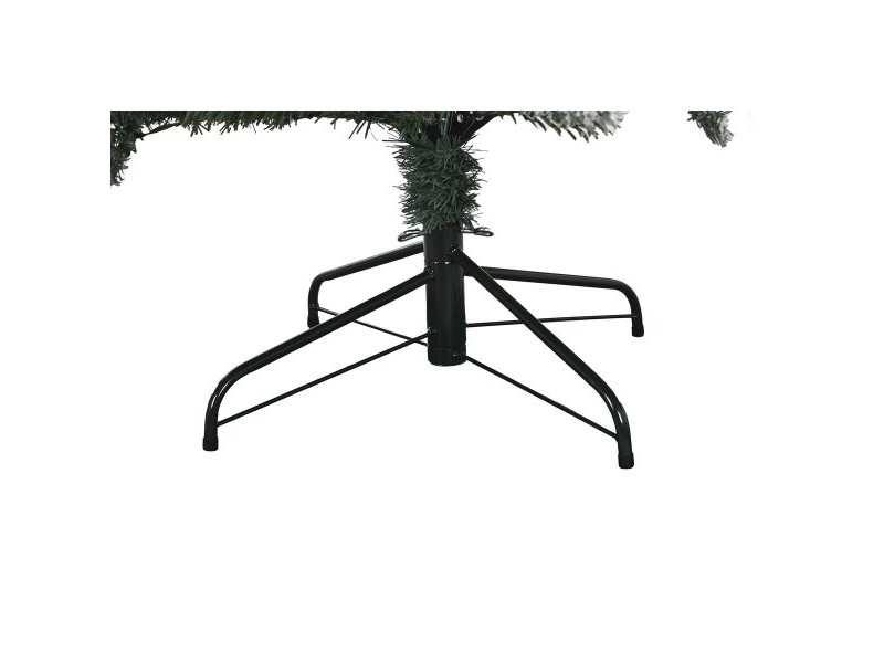 Коледно дърво Home ESPRIT Зелен Метал полиетилен Снежен 130 x 130 x 210 cm