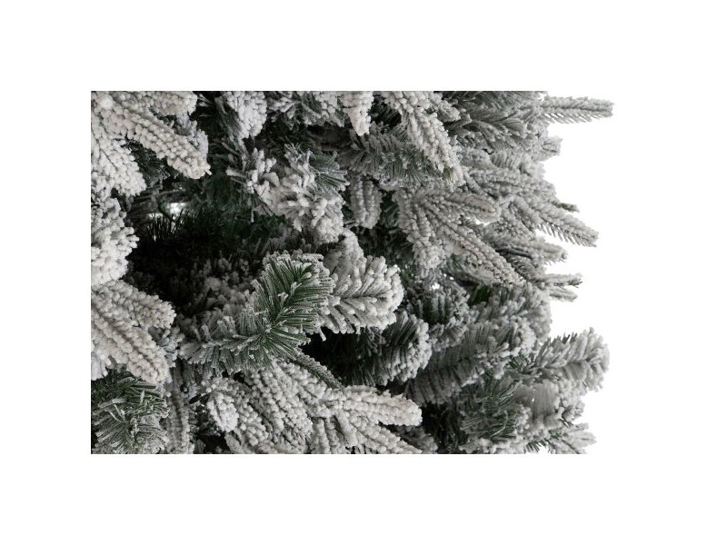 Коледно дърво Home ESPRIT Бял полиетилен Снежен 120 x 120 x 210 cm