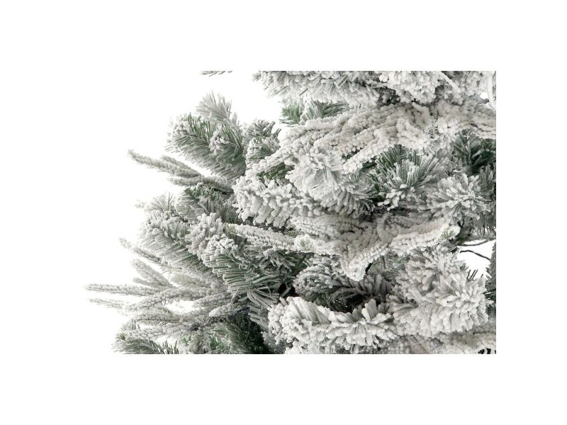 Коледно дърво Home ESPRIT Бял полиетилен Снежен 120 x 120 x 210 cm