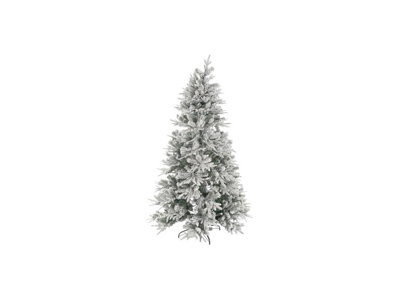 Коледно дърво Home ESPRIT Бял полиетилен Снежен 120 x 120 x 210 cm