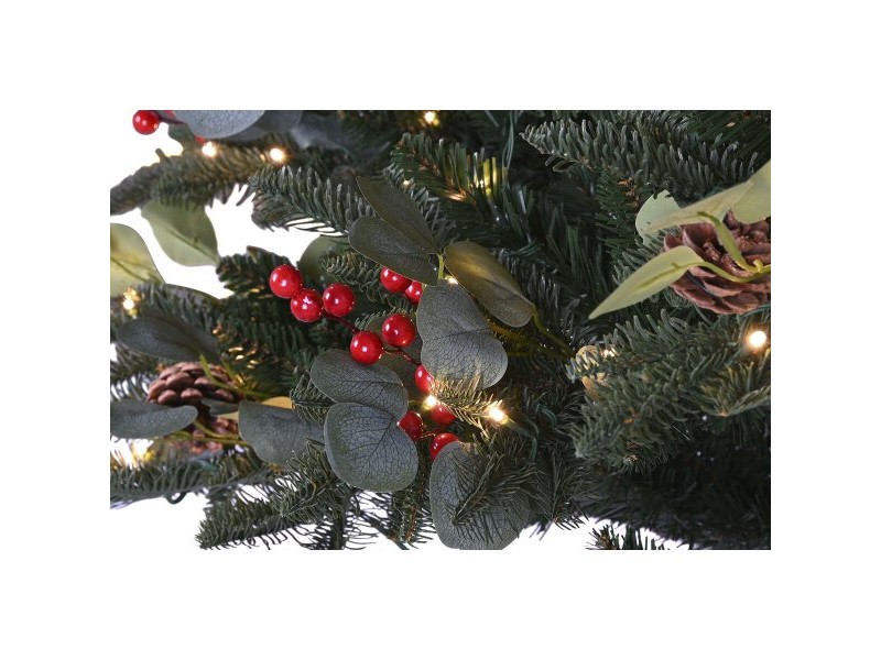Коледно дърво Home ESPRIT Червен Зелен PVC Метал 144 x 144 x 240 cm