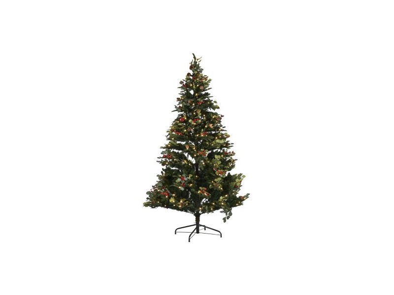 Коледно дърво Home ESPRIT Червен Зелен PVC Метал 144 x 144 x 240 cm