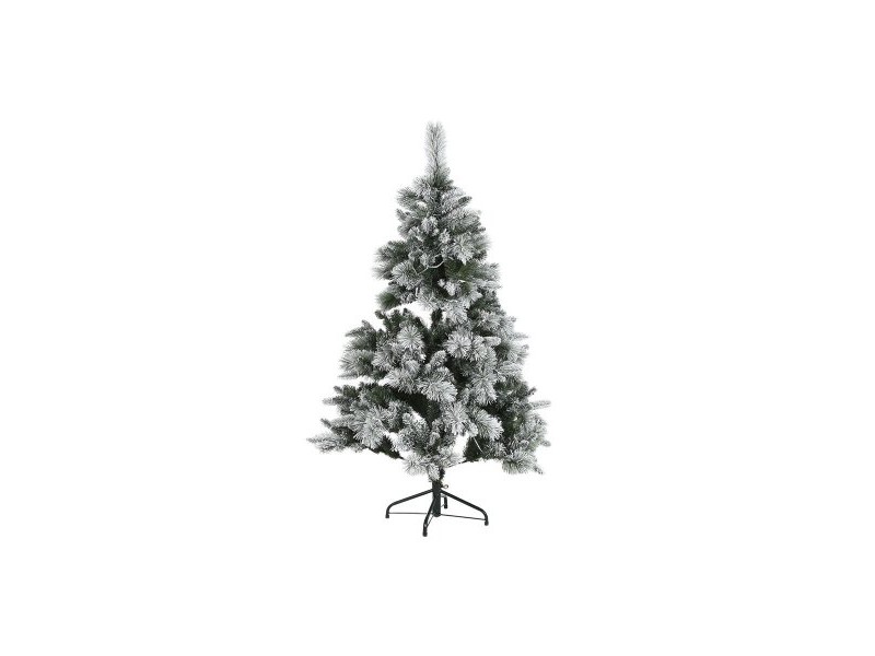 Коледно дърво Home ESPRIT Зелен PVC Метал Снежен 96 x 96 x 150 cm