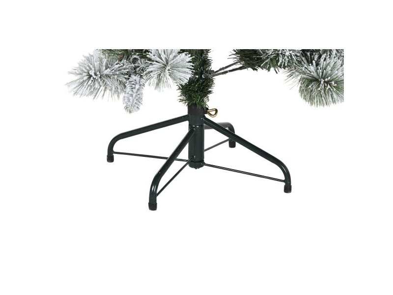 Коледно дърво Home ESPRIT Зелен PVC Метал Снежен 96 x 96 x 150 cm