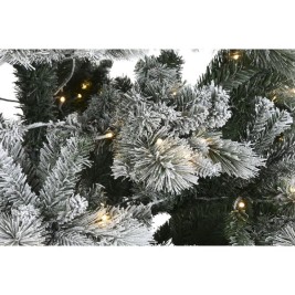 Коледно дърво Home ESPRIT Зелен PVC Метал Снежен 155 x 155 x 240 cm