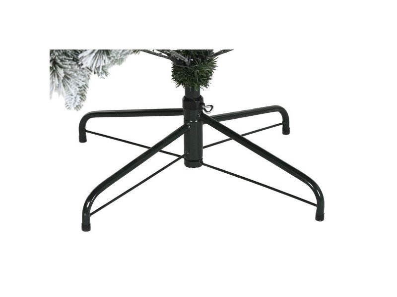 Коледно дърво Home ESPRIT Зелен PVC Метал Снежен 155 x 155 x 240 cm