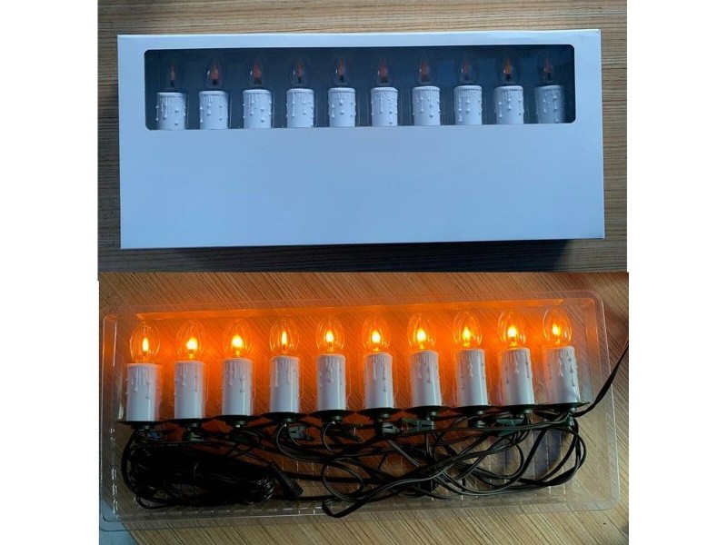 Коледна гирлянда Home ESPRIT Бял PVC Коледен елен