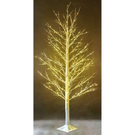 Коледно дърво Home ESPRIT Бял Метал 22 x 22 x 180 cm