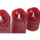 LED Свещ Home ESPRIT Червен 26,5 x 8 x 17 cm (3 Части) LED Свещ Home ESPRIT Червен 26,5 x 8 x 17 cm (3 Части)